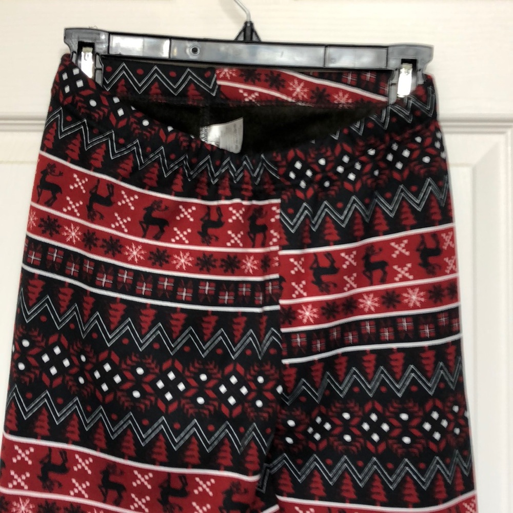Warm fuzzy Christmas legging